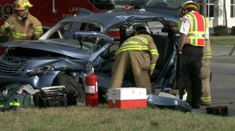 Accident scene #4 Stock Footage 931517
