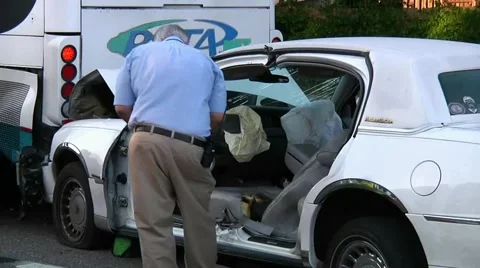 Accident scene #6 Stock Footage 931167