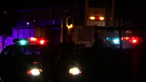 Accident scene Stock Footage 113649