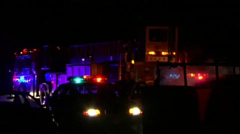 Accident scene Stock Footage 301591