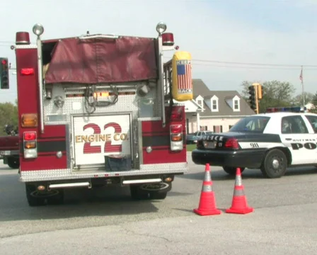 Accident Scene Pan Video stock 282366