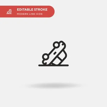Accident Simple vector icon. Illustration symbol design template for web mobi Stock Illustration