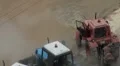 The accident, spill the hot water in the city HD Footage