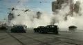 The accident, spill the hot water in the city HD Footage
