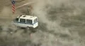The accident, spill the hot water in the city HD Footage
