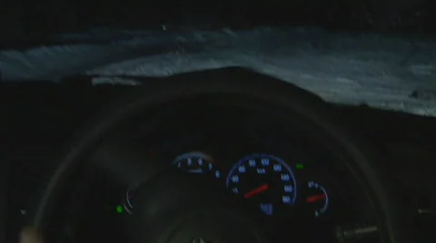 Accident view from the car cabin Stock Footage 362057