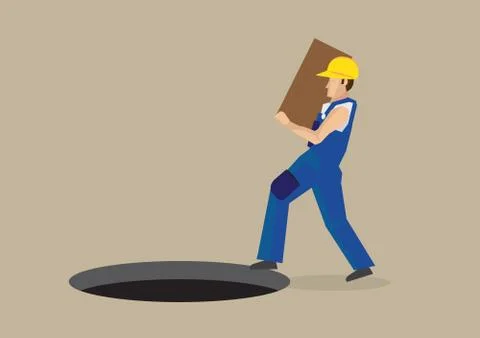 Accident At Work Cartoon Vector Illustration 스톡 일러스트