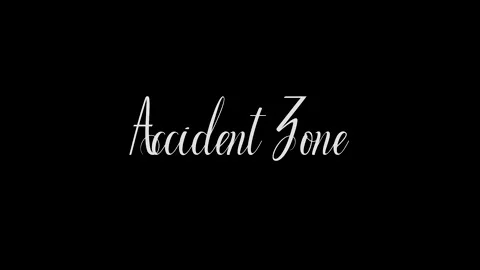 Accident Zone Cursive Calligraphy Grunge Dissolve Transition Stock Footage 142674230