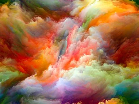 Accidental Color Motion Stock Illustration