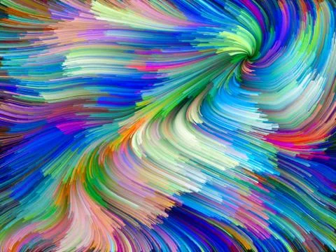 Accidental Color Vortex 스톡 일러스트