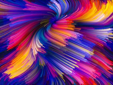 Accidental Color Vortex Foto stock