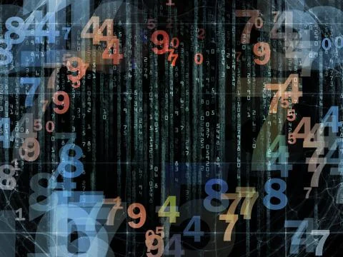 Accidental Numbers Stock Illustration