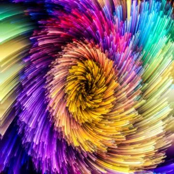 Accidental Vibrant Vortex Stock Illustration