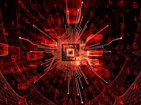 Accidental Virtual Space Stock Illustration