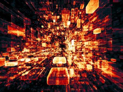 Accidental Virtual Space Ilustración de archivo