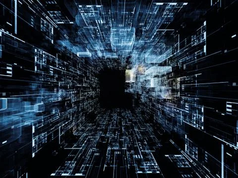 Accidental Virtual Space 스톡 일러스트