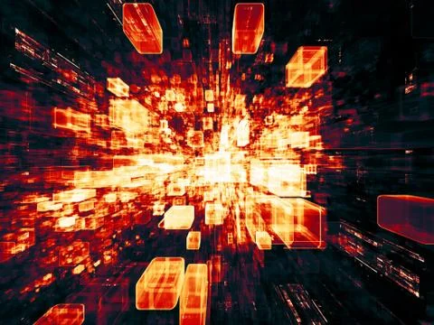 Accidental Virtual Space Stock Illustration