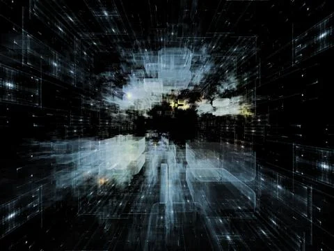 Accidental Virtual Space Ilustración de archivo