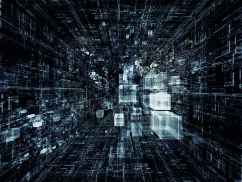 Accidental Virtual Space Stock Illustration