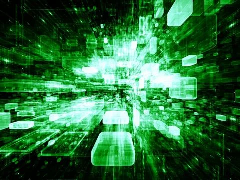 Accidental Virtual Space Illustrazione stock