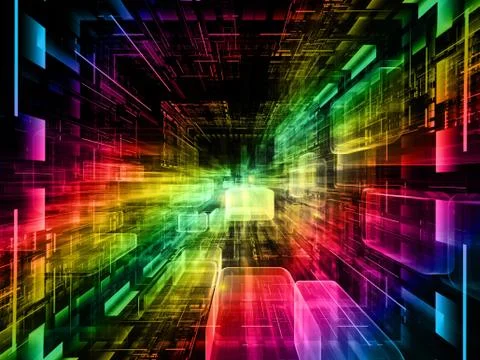 Accidental Virtual Space Stock Illustration