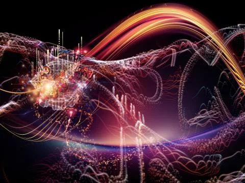 Accidental Virtual World Stock Illustration