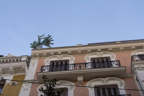 Accidente Aereo sculpture in Madrid, Spain Stock Photos