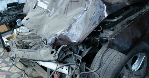 An Accidented Car 動画素材 197367172