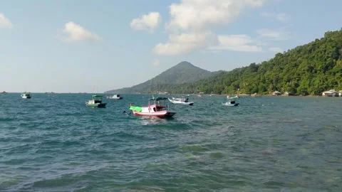 Accommodation located on the beach Stock Footage 312658597
