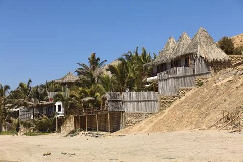 Accommodation in mancora, peru Stock Photos