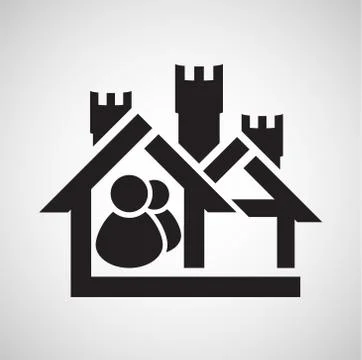 Accomodation icon, vector. Stock Illustration