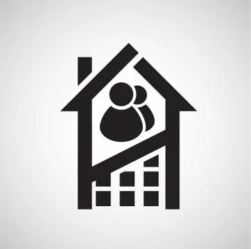 Accomodation icon, vector. Stock Illustration