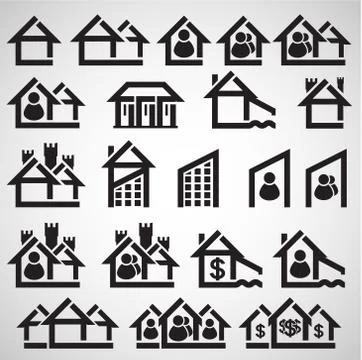 Accomodation icon, vector. Stock Illustration