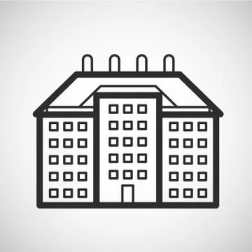 Accomodation icon, vector illustration Stock Illustration