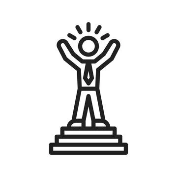 Accomplishment icon vector image. Stock Illustration