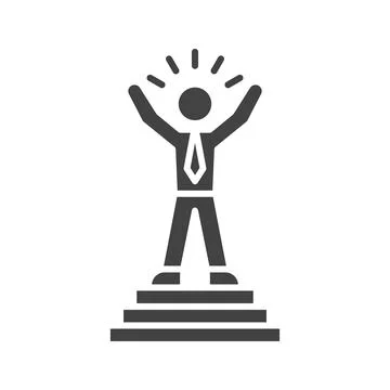 Accomplishment icon vector image. Stock Illustration