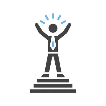 Accomplishment icon vector image. Stock Illustration