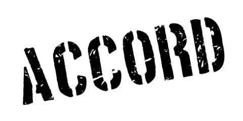 Accord rubber stamp Stock Illustration