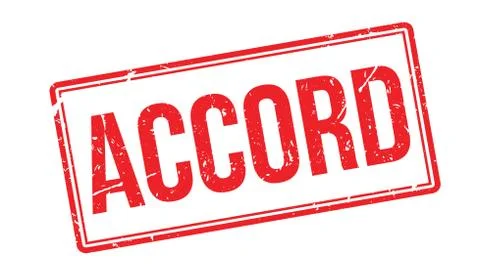 Accord rubber stamp Stock Illustration