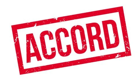 Accord rubber stamp Stock Illustration