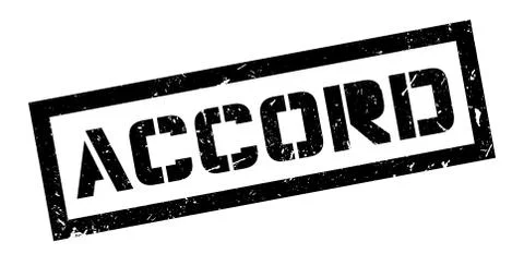 Accord rubber stamp Stock Illustration