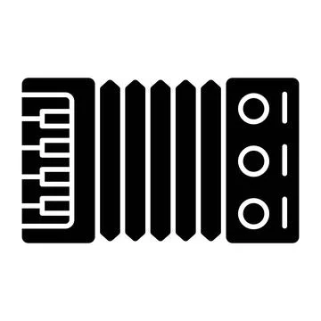 Accordion Glyph Icon Иллюстрация