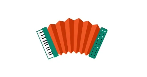 Accordion motion graphics animation. Stock Footage 229633112