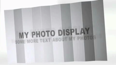 Accordion photo display with photos Stock After Effects
