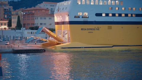 Accosting ferry Stock Footage 93798191