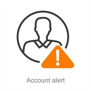 Account alert Stock Illustration