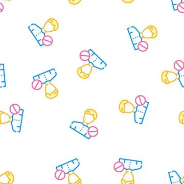 Account blocked vector seamless pattern Illustrazione stock