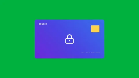 Account Card Flip Secure Payment Graphic for Fintech Website Animation Stock Footage 336942961