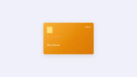 Account Card Stack Animation for Fintech App Login and Digital Banking Inte.. Stock Footage 336948915
