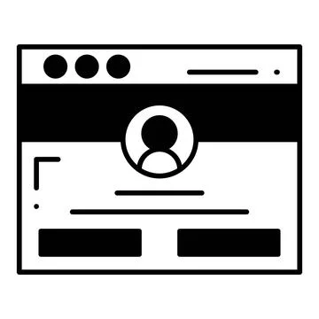 Account Dualtone Icon Stock Illustration
